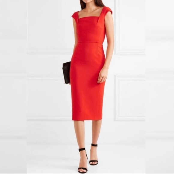🎉 Roland Mouret red Matlock dress - Picture 3 of 11